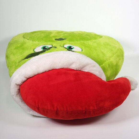Dr.‎ Seuss The Grinch 16" Plush Stuffed Pillow with Santa Hat Christmas Decor - Picture 9 of 16